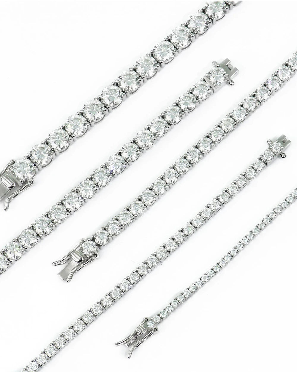 Moissanite Tennis Chain Necklace | 925 Sterling Silver Iced Out Hip Hop Jewelry for Men | VVSClique